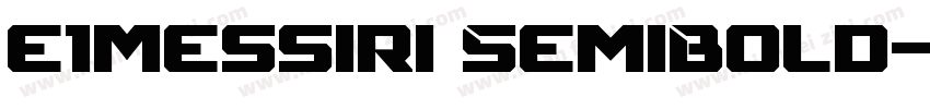E1Messiri SemiBold字体转换